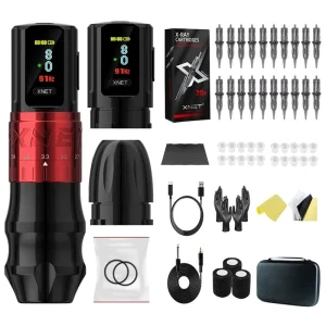 Bestia 2400mAh 2.4-4.2mm Adjustable Stroke Wireless Tattoo Pen Machine for Body Art