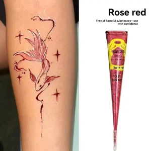 Bestseller Indian Style Henna Hand Painted Tattoo Paste 12 Assorted Colors Waterproof Temporary Tattoo Stickers for Body Art