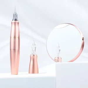 Bestselling Rose Gold Color Biomaser Rotary Eyebrow Tattoo Machine Professional with Two Grips Interchangeable