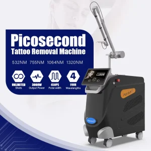 Big Power Picosecond Laser Tattoo Removal Machine Q Switched Nd Yag Laser