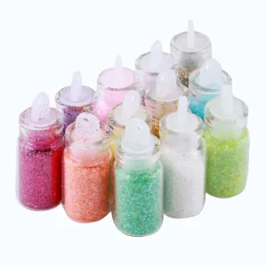 Bio Glitter PET Chunky Powder for Cosmetic, Nail Polish, Body Art, and Christmas Decorations