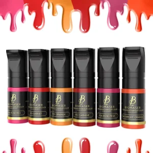 Biomaser 12ml Permanent Makeup Pigment 39 Colors Microblading PMU Ink for Eyebrow Lip Eyeliner