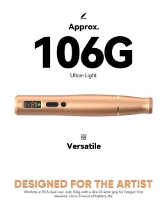 Biomaser Claro Wireless PMU Pen with Auto Memory Function for Brow Eye Lip