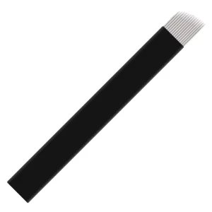 Biomaser Microblading Needles12CF 14CF 14U 18U Shape Super Black Tattoo Needles for Microblading Eyebrow Pen Accessories