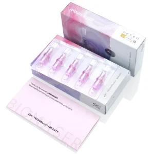 Biomaser New Longer Tip Pink Cartridge Type Universal Permanent Makeup Tattoo Needles for Permanent Makeup