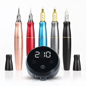 Biomaser P60 Dermografo 1600MA Wireless Portable Permanent Makeup Tattoo Machine Newest Black Battery Round Tattoo Machine