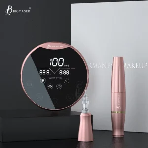 Biomaser P90 Dermografo Micropigmentacion Semi Permanent Makeup Machine and Tattoo Machine Kit for Eyebrow Eyeliner Lip