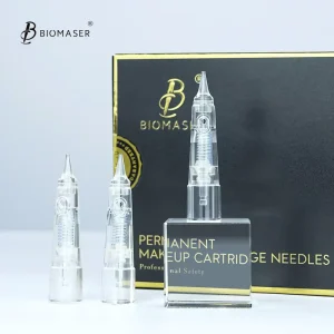 Biomaser Professional Permanent Makeup Cartridge Needles 1R 2R 3RL 5RL Disposable Sterilized Tattoo Pen Machine Needles Tips
