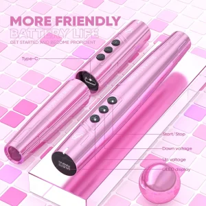 Biomaser TP006 Wireless PMU Tattoo Pen Digital Display Coreless Motor Permanent Makeup Machine for Eyebrow Lip Eyeliner