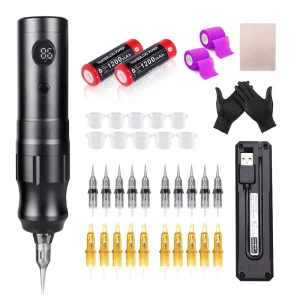 Biomaser Training Center Maquina Professional Kit Tattoo Completo Pen Rotary Tattoo Machine Full Wireless Kit De Tattoo