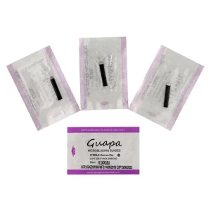 Black 0.16mm Microblading Needle 18U Shape Eyebrow Tattoo Needles for Tattoo Lamina Tebori Flex Blades U Shape SPMU Needle Blade