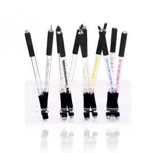 Black Double Head Crystal Microblading Pen for Microblading Permanent Makeup