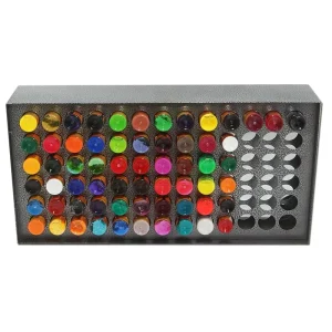 Black Iron 78 Holes Tattoo Ink Rack Display Holder for Tattoo Supplies Permanent Makeup Accessories