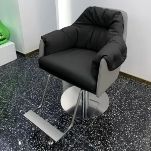 Black Salon Barber Shop Professional Classic Hydraulic Men’s Heavy Duty Barber Chair Styling Hairdresser Chair