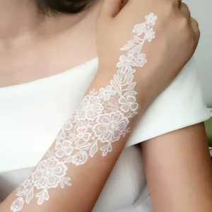 Black White Hannah Lace Tattoo Stickers W306 Geometric Shapes Water Transfer Printing Waterproof European American Weddings