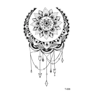 Black White Small Tattoo Stickers Minimalist Aesthetics for Creative Expressions Body Art Lovers