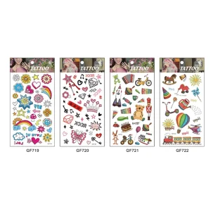 Black and White Tattoo Stickers Retro Aesthetic Nostalgia Waterproof Tattoo Stickers 100 Pieces Tattoo Stickers