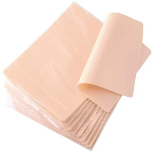 Blank Waterproof Silicone Tattoo Practice Skin Double-Sided For Tattoo Artists Training Microblading Permanent Makeup