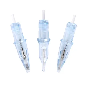 Blue New Style Integrated Tattoo Cartridge Needles Permanent Makeup Handmade Round Lens Arc Row Configuration 20 Needles Per Box