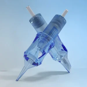 Blue Permanent Tattoo Needle Cartridge, Sterilized Stainless Steel for Permanent Makeup