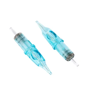 Blue Professional Membrane System Cartridge Disposable Sterilized Safety 4 Color Indicator Tattoo Cartridge Needle