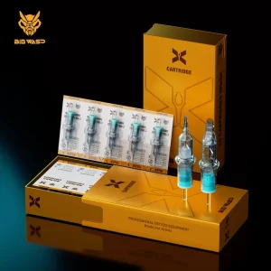 Blue Tattoo Cartridges 316 Stainless Steel PC Material for Permanent Makeup Tattoo Art