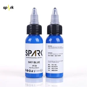 Blue Tattoo Ink 1 oz Spark Body Super Black Tattoo Ink Set for Tattoo Body Art