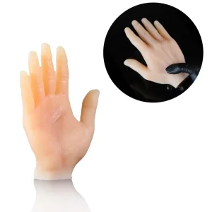 Body Art 3D Artificial Silicone Left Right Hand Tattoo Practice Skin Supply