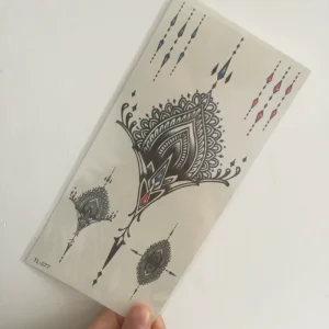 Body Art Chest Back Waterproof Temporary Tattoo Sticker 90x190mm Eco friendly Ink Contemporary Under Breast Tattoo