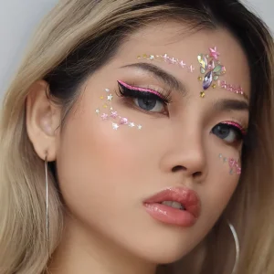 Body Art Face Gem Luminous Diamond Acrylic Jewelry Face Eye Crystal Sticker Fluorescent Luminous Gem