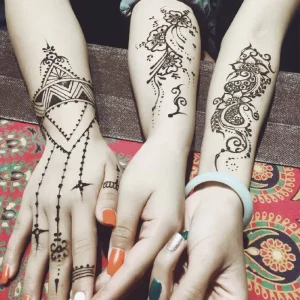Body Art Paints Design for Women Men Temporary Henna Tattoo Stencil for Tattoo Juice Ink Transferable Tattoo Template Sticker