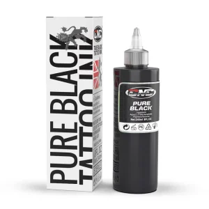 Body Art Tattoo Ink 240ML Pure Black Ink Pigment Available With Custom Options