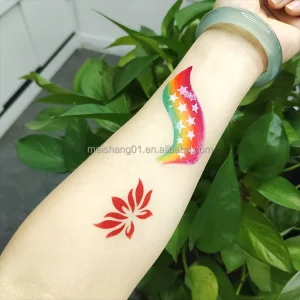 Body Art Tattoo Stencils Adhesive Paint Type Face and Body Painting Supplies
