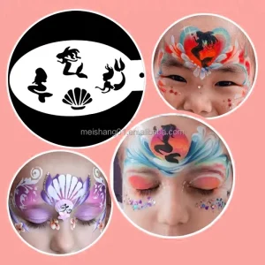 Body Art Tattoo Stencils for Face and Body Paint Adhesive Paint Type Essential Body Painting Supplies