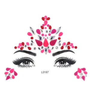 Body Gem Face Temporary Tattoo Sticker Party-Friendly Face Jewels
