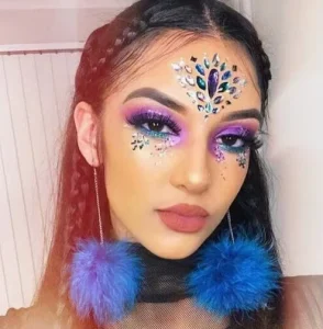 Body Glitter Face Stickers with Diamond Rhinestone Crystals for Body Art