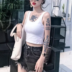 Body Makeup Temporary Tattoo Sticker 80x110mm CE Certified Runzio Long Lasting 10 15 Days Waterproof Easy Apply & Remove Juice