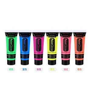 Body Paint New Fashion Glow in the Dark Facial Paint Eco friendly Non Toxic Easy to Clean Facial Paint