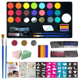 Body Painting Set Face Water based Easy clean Painting Set Body Art Painting Supplies