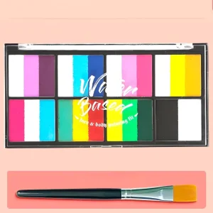 Body Painting Supplies OEM Custom Face Painting Halloween Makeup Water Activated Body Painting Palette