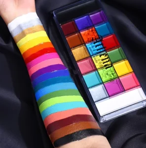 Body Painting Supplies Palette Kit Sticks Halloween Football Kids Tattoo Glow Uv Light and Evening Natural Face Paint