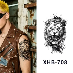 Body Shoulder Arm New Designs Skin Safe Non toxic Temporary Tattoo Tatto Tatoo Tato Stickers Men