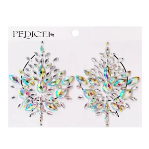 Body Stickers Tattoo Gem Crystals Body Stickers Rhinestone Body Jewels for Festival Party Nipple Stickers