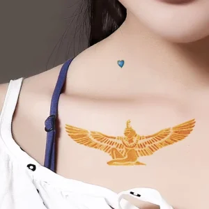 Body Waterproof Environmentally Friendly Long Lasting Egyptian Elements Pattern Customizable Size Pattern Tattoo