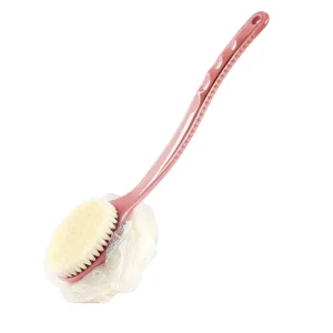 Bodyworks Shower Body Brush Long Handle Bath Brush Loofah Body Scrub Sponge 2 in 1Handheld on a Stick for Body