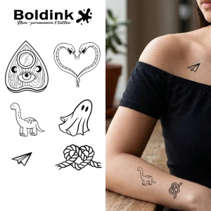 Boldink Custom Realistic Spiritual Totem Body Art Waterproof Long Lasting 2 Weeks Jagua Juice Ink Tattoo Sticker