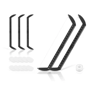 Bow Arrow Eyebrow Mapping Ruler Kit Plastic Measuring PMU Positioning Tool Microblading PMU Studio Training Academy