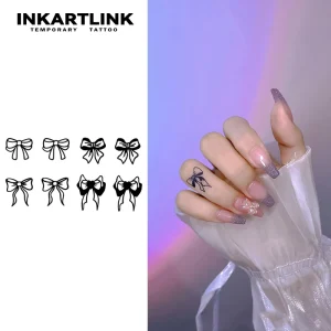 Bow Tatuajes Long Lasting Tattoo 15 Days Waterproof Natural Fruit Juice Body Art for Finger Nail Salon Bulk Supply