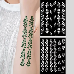 Bridal Henna Mehndi Temporary Tattoo Stickers for Hand and Foot