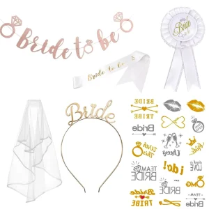Bride to Be Wedding Decoration Headwear Headdress Tattoo Sticker